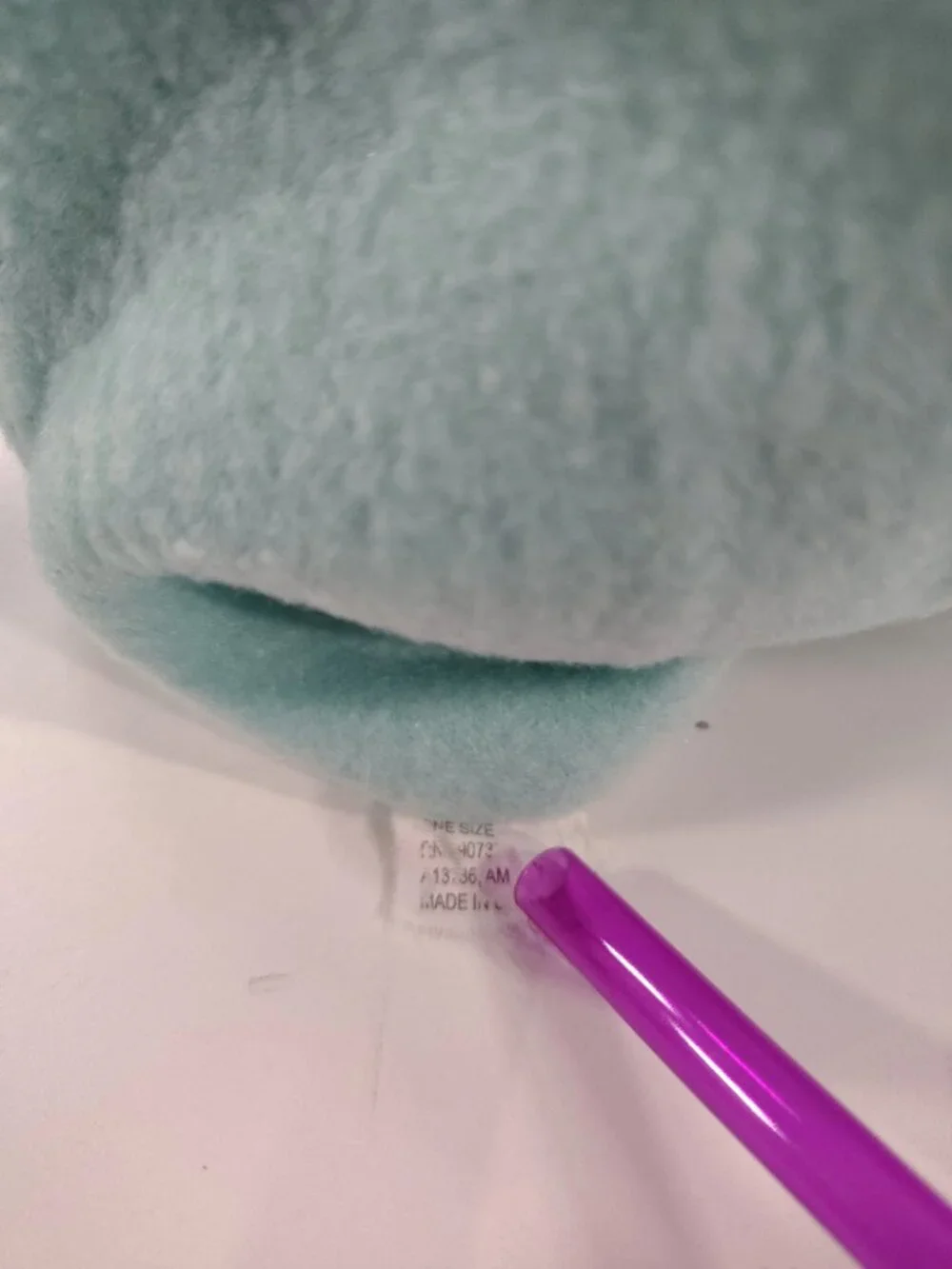 Girl's Mint Green & Gray Kitty-Cat Themed Winter Beanie